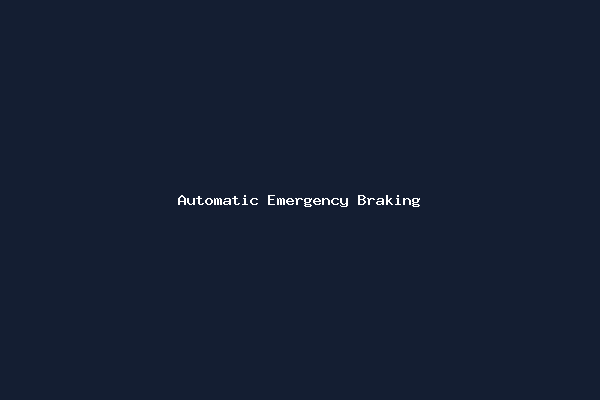 Automatic Emergency Braking
