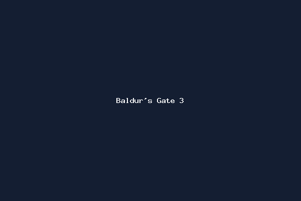 Baldur's Gate 3