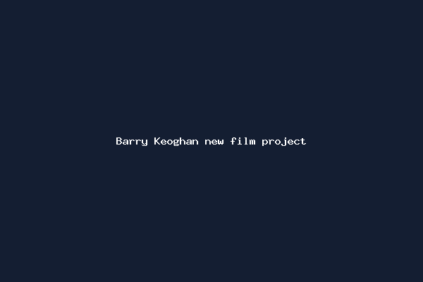 Barry Keoghan new film project
