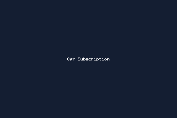 Car Subscription