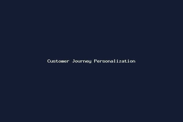 Customer Journey Personalization