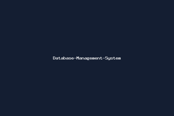 Database-Management-System