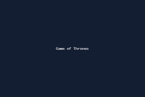 Game of Thrones