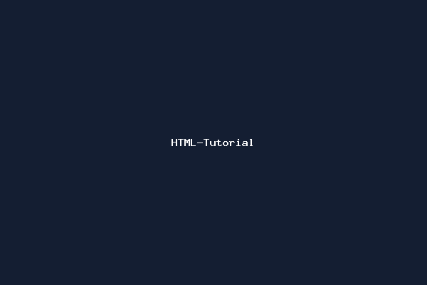 HTML-Tutorial