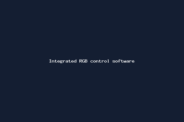 Integrated RGB control software