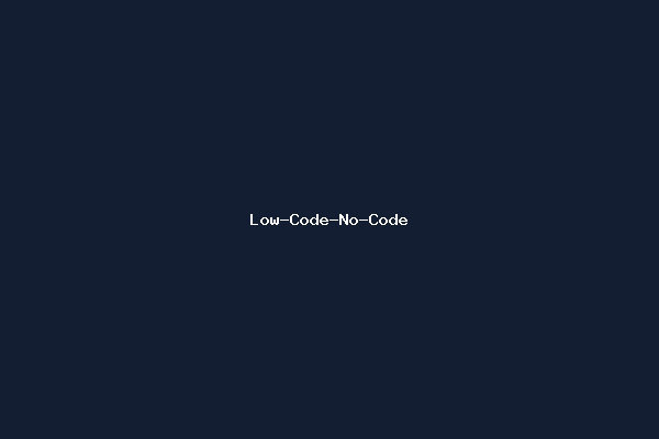 Low-Code-No-Code