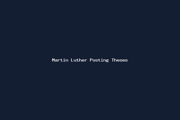 Martin Luther Posting Theses icon