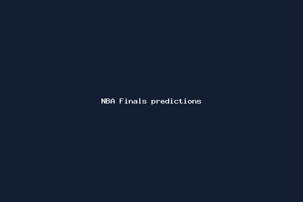 NBA Finals predictions