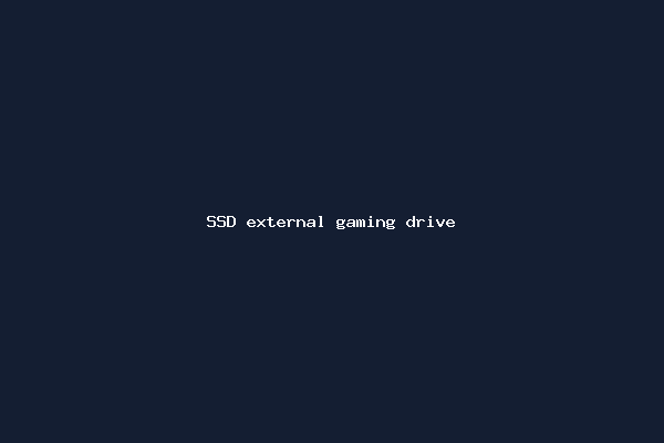 SSD external gaming drive