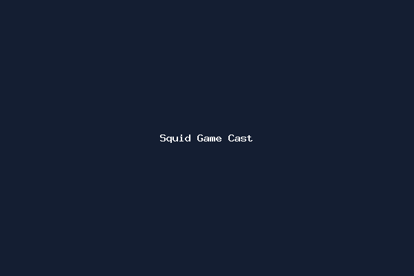 Squid Game Cast