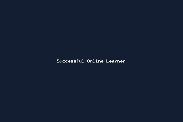 Person smiling after completing an online course