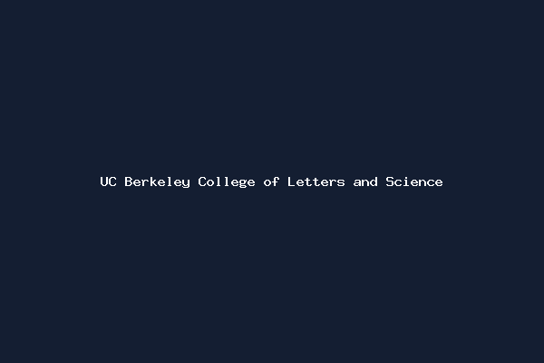 UC Berkeley College of Letters and Science