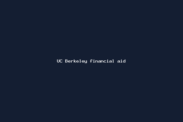 UC Berkeley financial aid