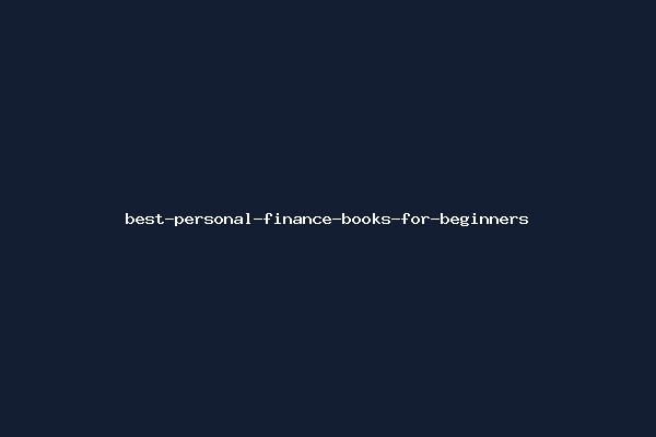 best-personal-finance-books-for-beginners