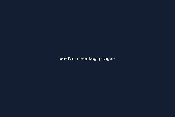 buffalo hockey player
