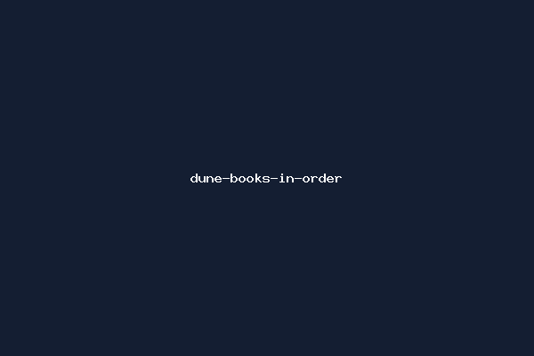 dune-books-in-order