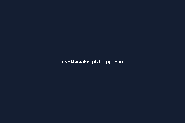 earthquake philippines