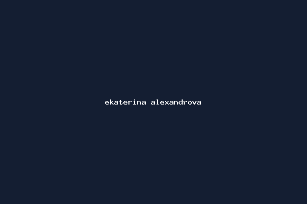 ekaterina alexandrova