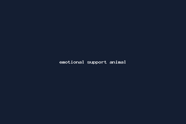 emotional support animal