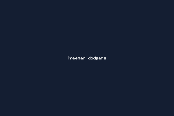 freeman dodgers