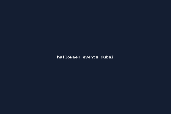 halloween events dubai