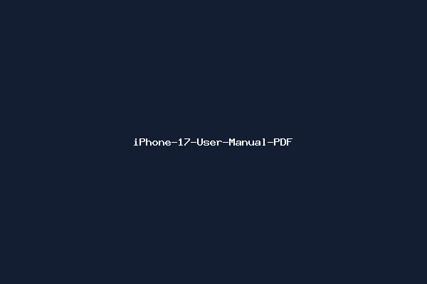 iPhone-17-User-Manual-PDF