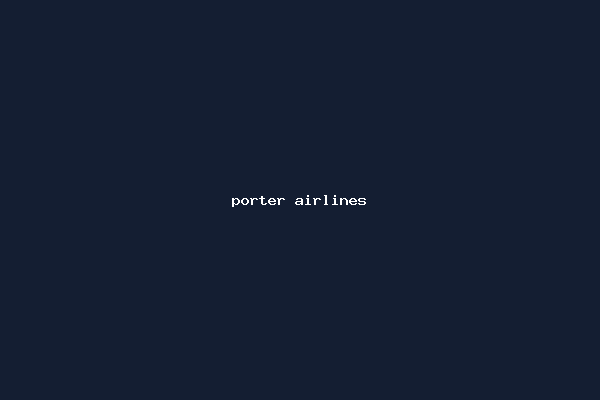 porter airlines