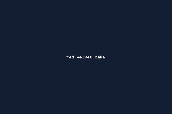 red velvet cake