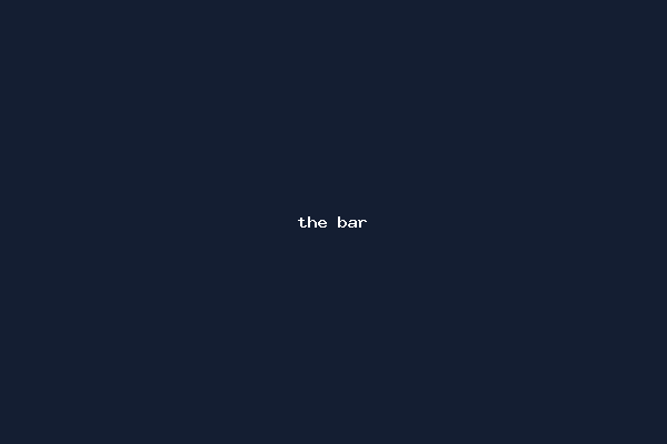 the bar