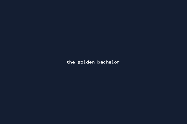 the golden bachelor