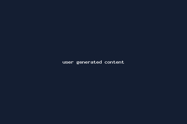 user generated content