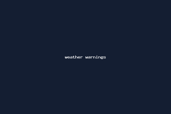weather warnings