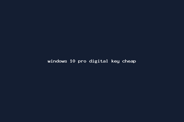 windows 10 pro digital key cheap