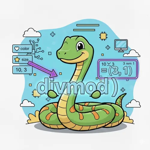 Python divmod(): Return Quotient and Remainder — Syntax, Integers vs Floats, Negative Values, Relationship to // and %, Pitfalls, and Practical Examples